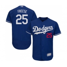 Men's Los Angeles Dodgers #25 David Freese Royal Blue Alternate Flex Base Authentic Collection Baseball Jersey