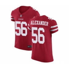 Men's San Francisco 49ers #56 Kwon Alexander Red Team Color Vapor Untouchable Elite Player Football Jersey