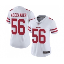 Women's San Francisco 49ers #56 Kwon Alexander White Vapor Untouchable Limited Player Football Jersey