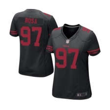 Women's San Francisco 49ers #97 Nick Bosa Game Black Football Jersey