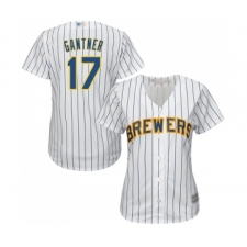 Women's Milwaukee Brewers #17 Jim Gantner Replica White Home Cool Base Baseball Jersey