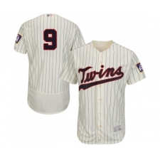 Men's Minnesota Twins #9 Marwin Gonzalez Cream Alternate Flex Base Authentic Collection Baseball Jersey