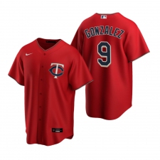 Men's Nike Minnesota Twins #9 Marwin Gonzalez Red Alternate Stitched Baseball Jersey
