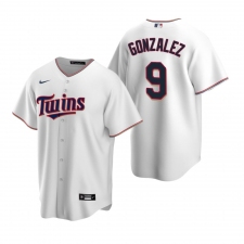 Men's Nike Minnesota Twins #9 Marwin Gonzalez White Home Stitched Baseball Jersey