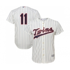 Youth Minnesota Twins #11 Jorge Polanco Replica Cream Alternate Cool Base Baseball Jersey
