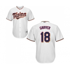 Youth Minnesota Twins #18 Mitch Garver Replica White Home Cool Base Baseball Jersey