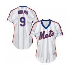 Women's New York Mets #9 Brandon Nimmo Authentic White Alternate Cool Base Baseball Jersey