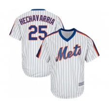 Men's New York Mets #25 Adeiny Hechavarria Replica White Alternate Cool Base Baseball Jersey