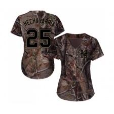 Women's New York Mets #25 Adeiny Hechavarria Authentic Camo Realtree Collection Flex Base Baseball Jersey
