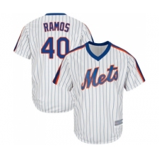 Youth New York Mets #40 Wilson Ramos Authentic White Alternate Cool Base Baseball Jersey