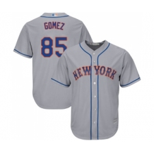 Men's New York Mets #85 Carlos Gomez Replica Grey Road Cool Base Baseball Jersey