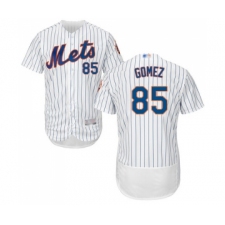 Men's New York Mets #85 Carlos Gomez White Home Flex Base Authentic Collection Baseball Jersey