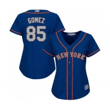 Women's New York Mets #85 Carlos Gomez Authentic Royal Blue Alternate Road Cool Base Baseball Jersey