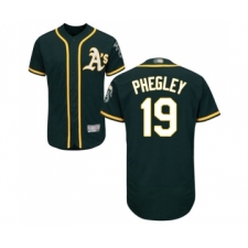 Men's Oakland Athletics #19 Josh Phegley Green Alternate Flex Base Authentic Collection Baseball Jersey