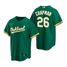 Men's Nike Oakland Athletics #26 Matt Chapman Green Alternate Stitched Baseball Jersey