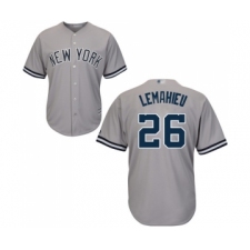 Men's New York Yankees #26 DJ LeMahieu Replica Grey Road Baseball Jersey