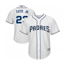 Men's San Diego Padres #23 Fernando Tatis Jr. Replica White Home Cool Base Baseball Jersey
