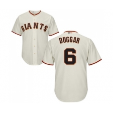 Youth San Francisco Giants #6 Steven Duggar Replica Cream Home Cool Base Baseball Jersey