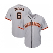 Youth San Francisco Giants #6 Steven Duggar Replica Grey Road Cool Base Baseball Jersey