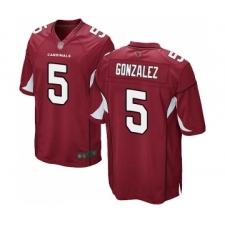 Men's Arizona Cardinals #5 Zane Gonzalez Game Red Team Color Football Jersey