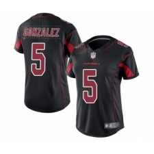 Women's Arizona Cardinals #5 Zane Gonzalez Limited Black Rush Vapor Untouchable Football Jersey