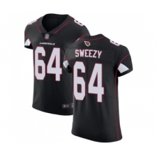 Men's Arizona Cardinals #64 J.R. Sweezy Black Alternate Vapor Untouchable Elite Player Football Jersey
