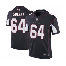 Men's Arizona Cardinals #64 J.R. Sweezy Black Alternate Vapor Untouchable Limited Player Football Jersey