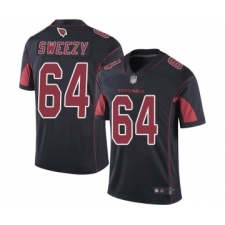 Men's Arizona Cardinals #64 J.R. Sweezy Limited Black Rush Vapor Untouchable Football Jersey