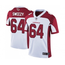 Men's Arizona Cardinals #64 J.R. Sweezy White Vapor Untouchable Limited Player Football Jersey