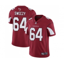 Youth Arizona Cardinals #64 J.R. Sweezy Red Team Color Vapor Untouchable Limited Player Football Jersey