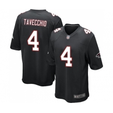 Men's Atlanta Falcons #4 Giorgio Tavecchio Game Black Alternate Football Jersey