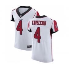 Men's Atlanta Falcons #4 Giorgio Tavecchio White Vapor Untouchable Elite Player Football Jersey