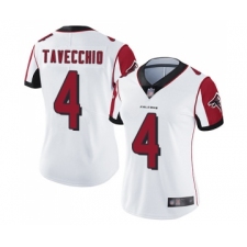 Women's Atlanta Falcons #4 Giorgio Tavecchio White Vapor Untouchable Limited Player Football Jersey