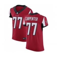 Men's Atlanta Falcons #77 James Carpenter Red Team Color Vapor Untouchable Elite Player Football Jersey