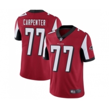 Men's Atlanta Falcons #77 James Carpenter Red Team Color Vapor Untouchable Limited Player Football Jersey