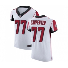 Men's Atlanta Falcons #77 James Carpenter White Vapor Untouchable Elite Player Football Jersey