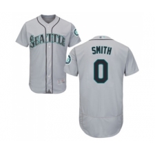 Men's Seattle Mariners #0 Mallex Smith Grey Road Flex Base Authentic Collection Baseball Jersey