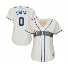 Women's Seattle Mariners #0 Mallex Smith Replica Cream Alternate Cool Base Baseball Jersey