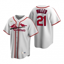 Men's Nike St. Louis Cardinals #21 Andrew Miller White Cooperstown Collection Home Stitched Baseball Jersey