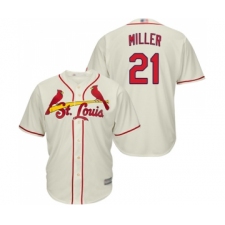 Men's St. Louis Cardinals #21 Andrew Miller Replica Cream Alternate Cool Base Baseball Jersey