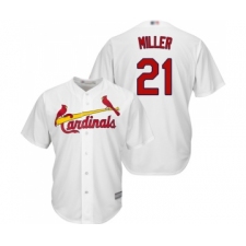 Men's St. Louis Cardinals #21 Andrew Miller Replica White Home Cool Base Baseball Jersey
