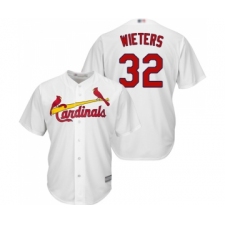 Men's St. Louis Cardinals #32 Matt Wieters Replica White Home Cool Base Baseball Jersey
