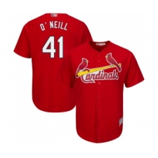 Men's St. Louis Cardinals #41 Tyler O Neill Replica Red Cool Base Baseball Jersey