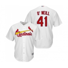 Men's St. Louis Cardinals #41 Tyler O Neill Replica White Home Cool Base Baseball Jersey