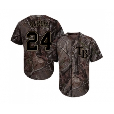 Men's Tampa Bay Rays #24 Avisail Garcia Authentic Camo Realtree Collection Flex Base Baseball Jersey