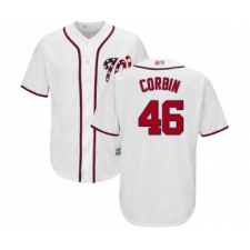 Youth Washington Nationals #46 Patrick Corbin Replica White Home Cool Base Baseball Jersey