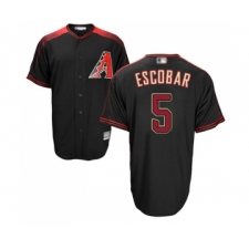 Men's Arizona Diamondbacks #5 Eduardo Escobar Replica Black  Brick Alternate Home Cool Base Baseball Jersey
