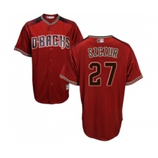 Men's Arizona Diamondbacks #27 Matt Szczur Replica Red Brick Alternate Cool Base Baseball Jersey
