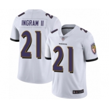 Men's Baltimore Ravens #21 Mark Ingram II White Vapor Untouchable Limited Player Football Jersey