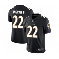 Men's Baltimore Ravens #22 Mark Ingram II Black Alternate Vapor Untouchable Limited Player Football Jersey